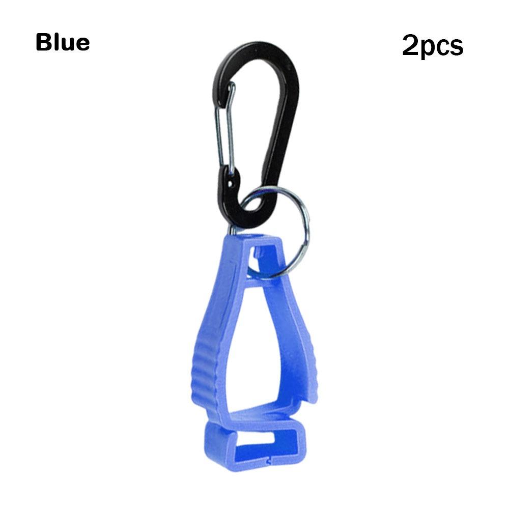 2pcs Anti-lost Mountaineering Buckle Hat Clip Plastic Protective Gloves Clip Outdoor Gloves Clip