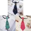 Store Name Bow Tie White Shirt With Crystal Pattern For Women Men Graduation School Formal Wear