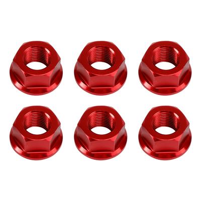 6x Hinterradritzelmuttern M10 x 1 Rot Für Ducati 1098 1098S 1098R 1198 S 2007-2011