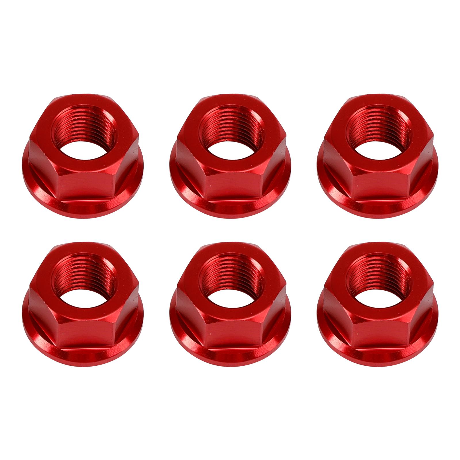

6x Гайки задней звезды M10 x 1 Красные Для Ducati 1098 1098S 1098R 1198 S 2007-2011