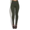 Comfortable Women Fashion Elastic Pants With Large Size And Sexy Button Leggings