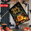 2D Flat - 2D Flat Trick Or Treat for Halloween_ Pumpkin Garden Flag_ (4)  Outdoor Garden Flag Double-Sided Home Decoration Courtyard Decoration Outdoo