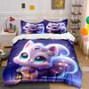 Dreamy Squirrel With Lantern Duvet Cover Set With 3D Printing Design Soft Polyester Bedding Set All-Season Comfort For Gifts