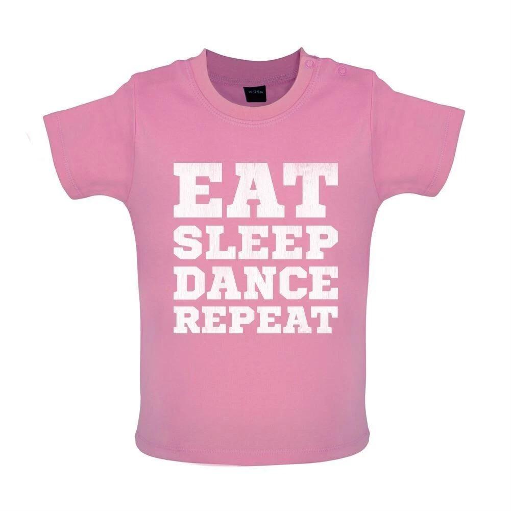 Eat Sleep Dance Repeat - Baby Kids Boys Girls Unisex T-Shirt / Babygrow - Dancing Dancer Ballet Break 100