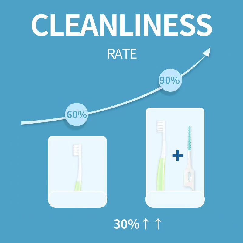 200Pcs Disposable Dental Floss Brush Soft Silicone Interdental Brushes Orthodontic Tooth Clean Dental Care