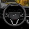 Leather Car Steering Wheel Cover for Hyundai I30 Tucson Nx4 I20 Ix35 Accent I10 Getz Kona I40 Elantra H1 I30n Santa Fe Veloster