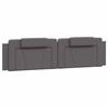 VidaXL Headboard Cushion, Reading Pillow with Zipper, Reading Cushion for Bed Bedroom, Grey 200 374817