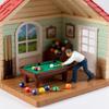 Resin Tiny Figurine 1:64 Scale Miniature Billiards Scene Figure Dioramas Model For DIY Crafts And Landscape Building
