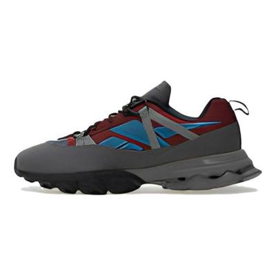 DMX Trail Shadow Cloud Grey Burgundy Steel Blue Unisex Sneakers IE2154