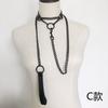 Fashion  Punk Gothic Vintage Necklace Leather Collar Gothic Heart Pendants
