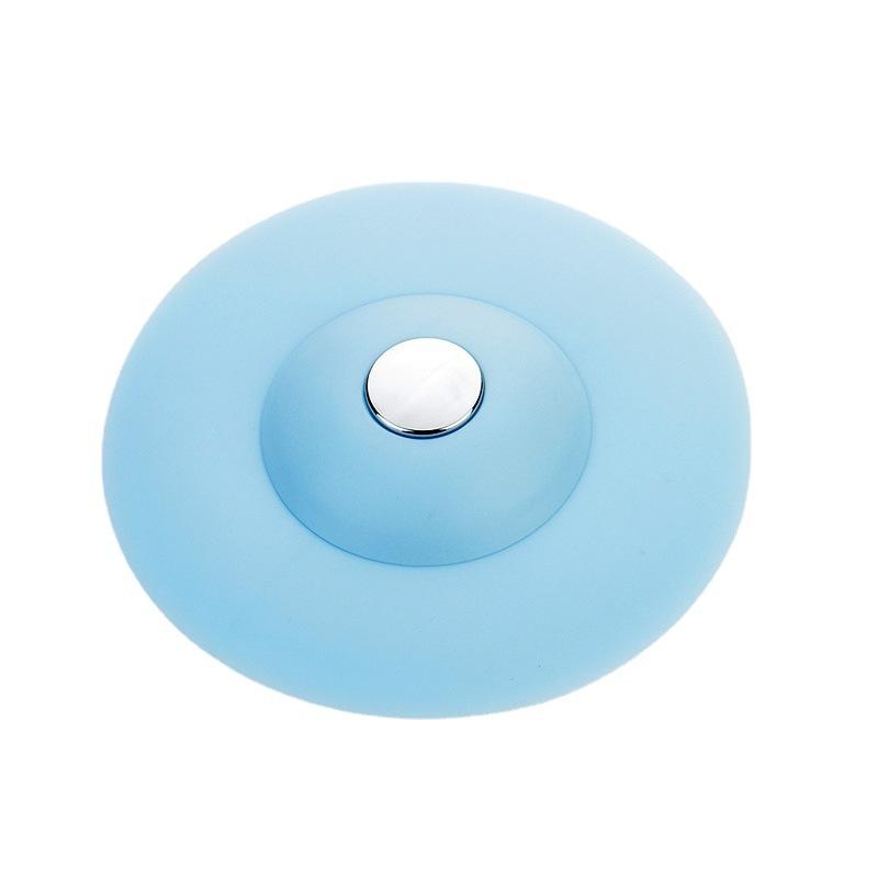 2pcs  Push-Type Silicone Floor Drain  Silicone Universal Sink Stopper  Prevent Clogging  Bathroom Drain Hair Catcher Press Water