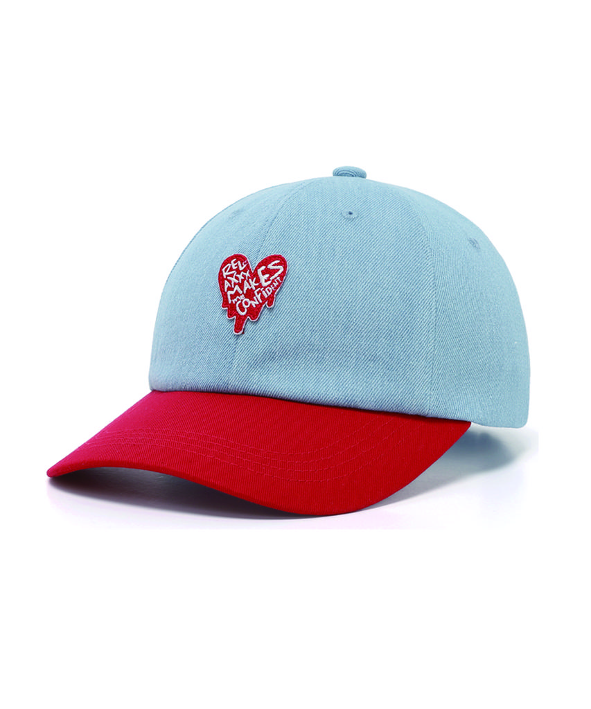 Rlxmc Melting Heart Two-Tone Ball Cap_Light Blue