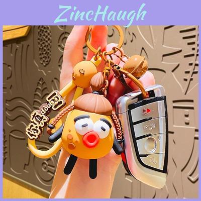 Adorable Potato Family Keychain Cute Cartoon Potato Doll Bag Charm Pvc Zinc Alloy