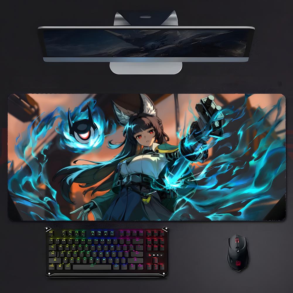 Game Stylish Zenless Zone Zero Hoshimi Miyabi Mouse Pad Mousepad Large Gaming Lockedge Thickened Pc Table Desk Mat