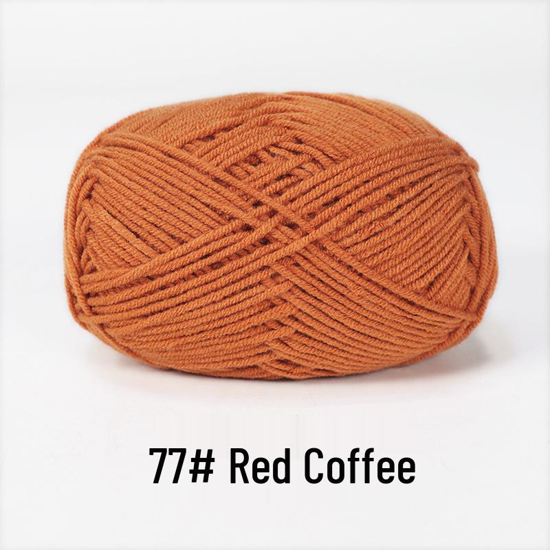 Baby 4-lagiges Milchbaumwollgarn zum Stricken von DIY-Schals oder Decken