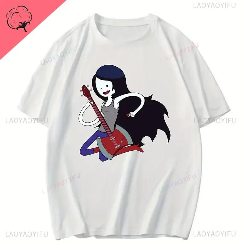 Fashion Adventure Time Cotton T Shirt Marceline The Vampire Queen Short Sleeve T-Shirt Summer O-neck Clothes Unisex Casual Tops