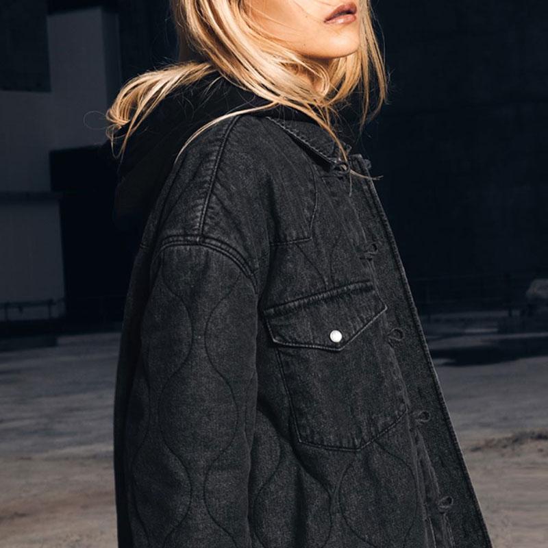 Levis X CLOT Collaboration FW24 Chinese Button Design Flap Pocket Casual Jacket Unisex Jacket Black A5354-0001