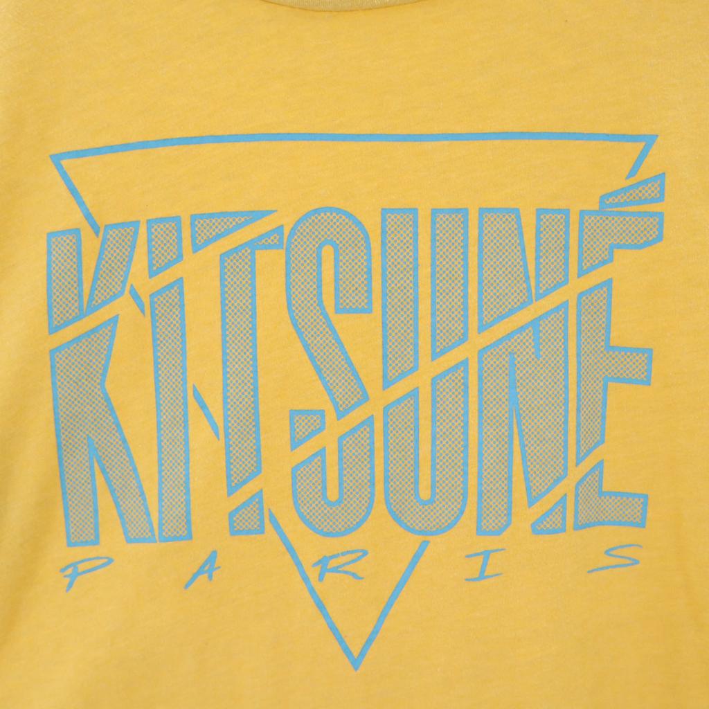 Kitsune' Tee Made in Portugal Short sleeve T-shirt L yellow Men's Used