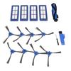 Sweeping Robot Main Side Brush Filter Screen Replacement Kit for RoboVac 11S Max 15C Max 30C Max G30 Edge G10 Hybrid
