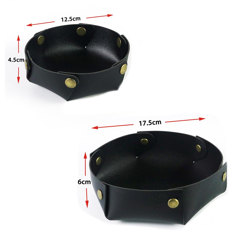 Dice Mat Tray Rolling Mat PU Leather Folding Dice Bag Dice Holder Dice Table Game Accessories