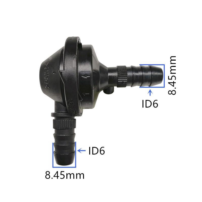 ID6 ID8 ID12 elbow 90 degree one-way valve L type non-return valve one way valve air pump vacuum check valve for car original1pc