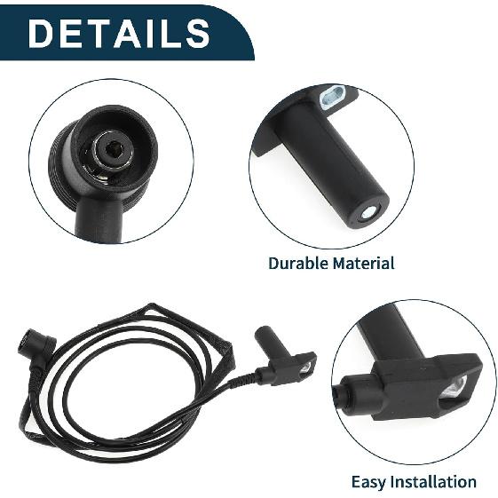 Kurbelwellensensor für Mercedes-Benz S600 6.0 1993-1998 Robust Nr.0031532228 Motor Kurbel CKP Sensor Schwarz 1 Stk