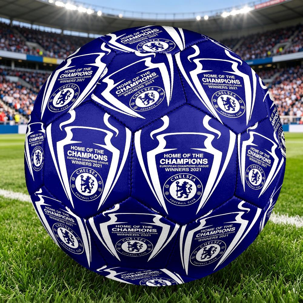 1pc Chelsea Champions League Winners Quality Football,Standard Size 5 Suitable for Adults,Students,And Teenagers for Training And CompetitionYUG42 Size 5