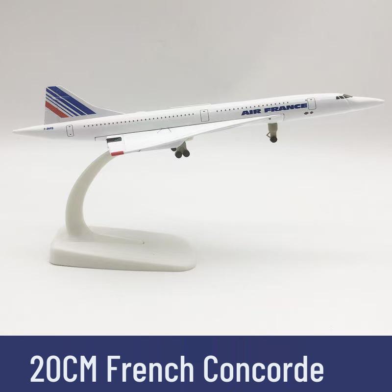 1:200 Scale Air France-British Airways Concorde Alloy Model - Civil Aviation Collectible Gift