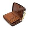 Lagard Aoki Kaban Bifold Wallet with Zipper and Coin Purse, G3 Leather, Genuine Cowhide Leather, Men's, Business, Gift, No. 5190 ([50] Brown)