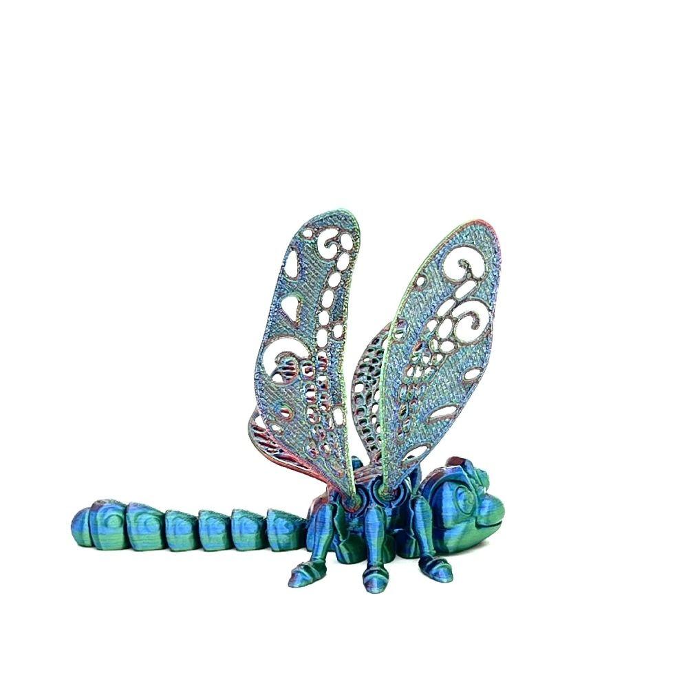 Simulated Dragonfly 3D Printed Dragonfly Figurine 3D Articulated Dragonfly Toys  Kid Gift