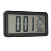 Digital Alarm Clock Portable Black Temperature Humidity Wall Mounted LCD Digital Electronic Clock for Dormitory Desktop