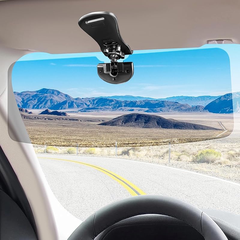 Sun Visor For SUV, Sun Visor Extender For Car Easy To Tall, UV400 Anti-Glare Protects From Glare, UV Rays, Snow Blindness For Safe Driving, Universal