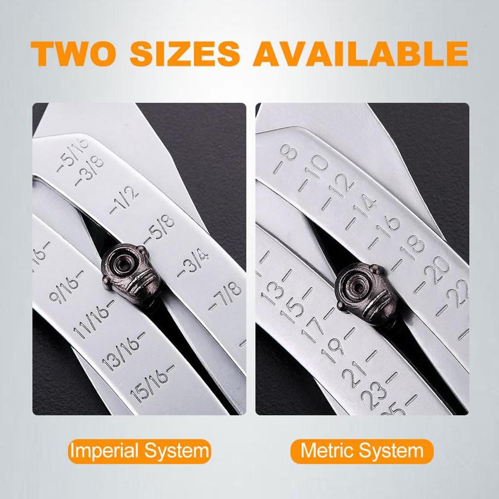 Bolt Size Finder Keychain | Portable Precision Thread Size Checker | 2024 New Nut