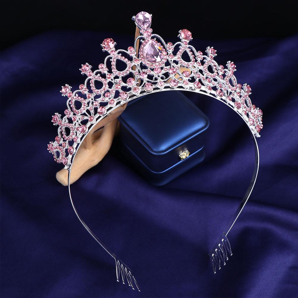 Temperament Princess Vintage Crystal Crown Rhinestone Tiara Bride Crown Wedding Hair Accessories