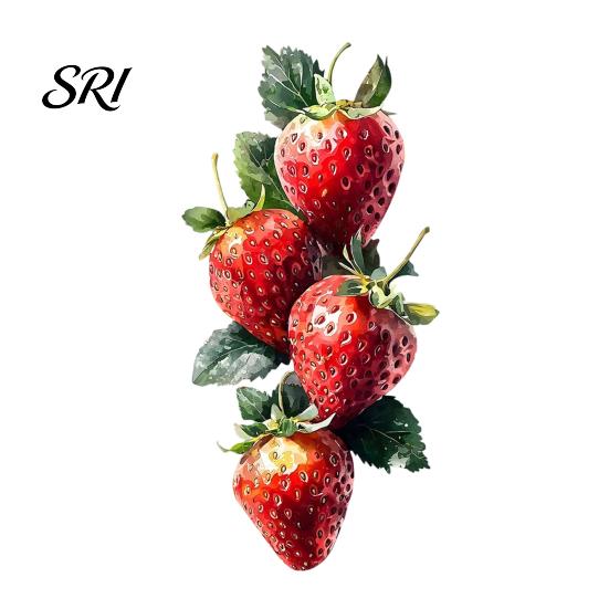Clear Pattern Window Sticker Strawberry Cling Watercolor Fruits Static Glass Decals Reusable Waterproof for Bathroom Kitchen Home Decal