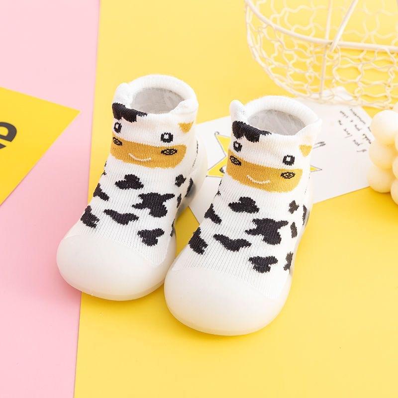 Baby Walking Socks Pure Cotton Cartoon Spring Autumn Toddler Non-Floor Baby Socks