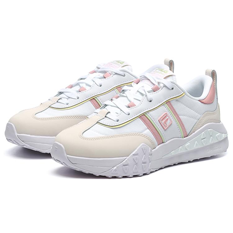 New FILA Brick Low Top Casual Shoes Women's White Pink F12W211119FWS