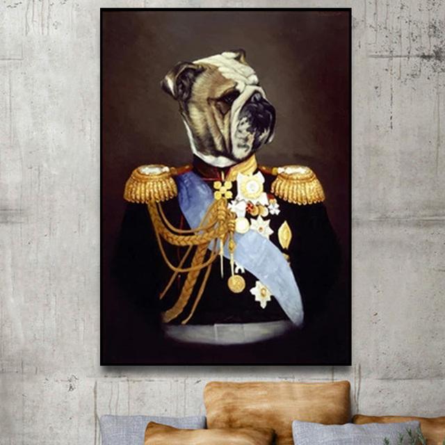 Peinture Chien Beagle Sur Toile – Art Mural Abstrait Coloré, Prêt à Accrocher