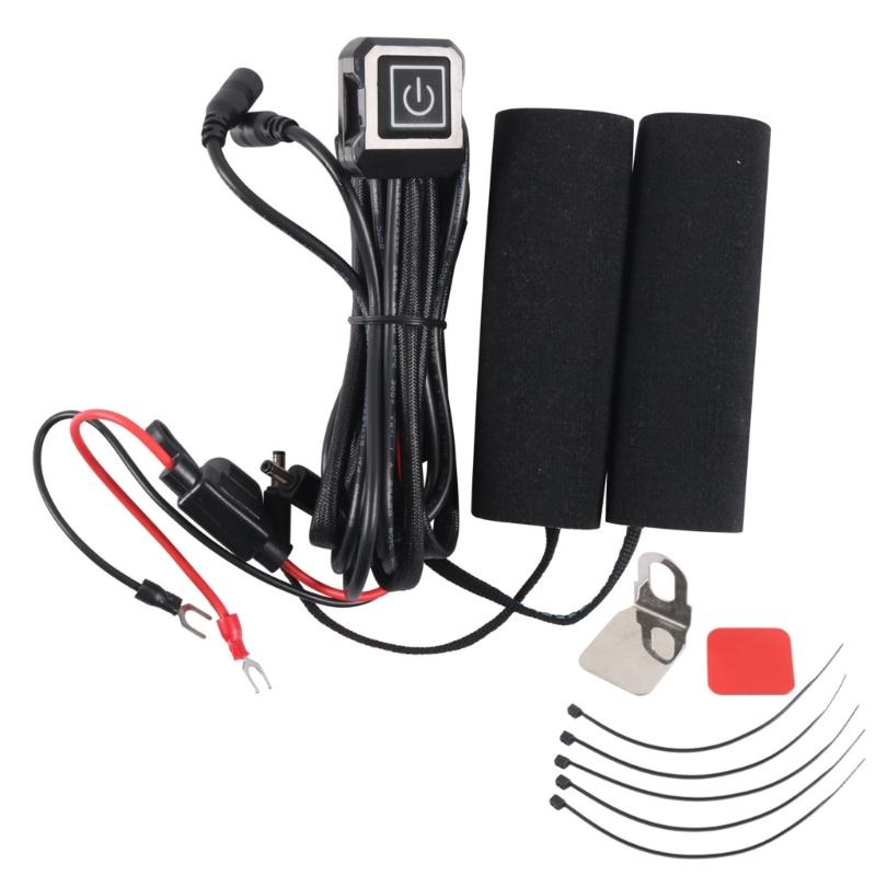 

Abrasion Resistant Motorcycle Handle Heating Grips 12V Intelligent Temperature Control 3 Modes Built In Thermal Chip 1