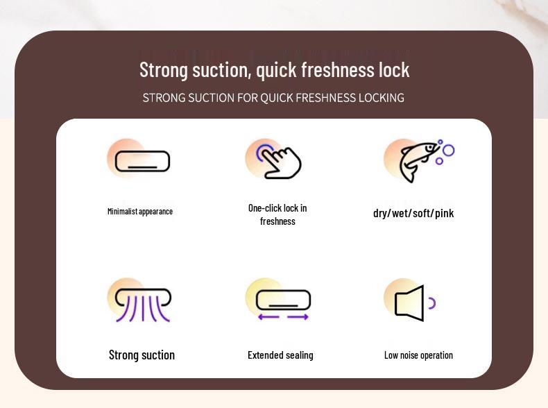 Household Automatic Vacuum Sealer for Tea and Food Preservation