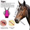 1Pc Anti-Fly Mesh Equine Mask Horse Mask Stretch Bug Eye Horse Fly Mask With Covered Ears Horse Fly Mask Long Nose With Ears