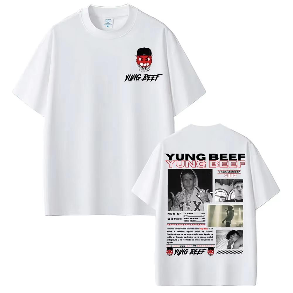 Rapper Yung Beef Album 2026 Tour Graphic T Shirt Unisexs Women Clothing  Short Sleeve Tshirts Fashion Hip Hop  Tee Shirt S