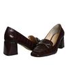 Women's Genuine Leather Classic Heeled Shoes