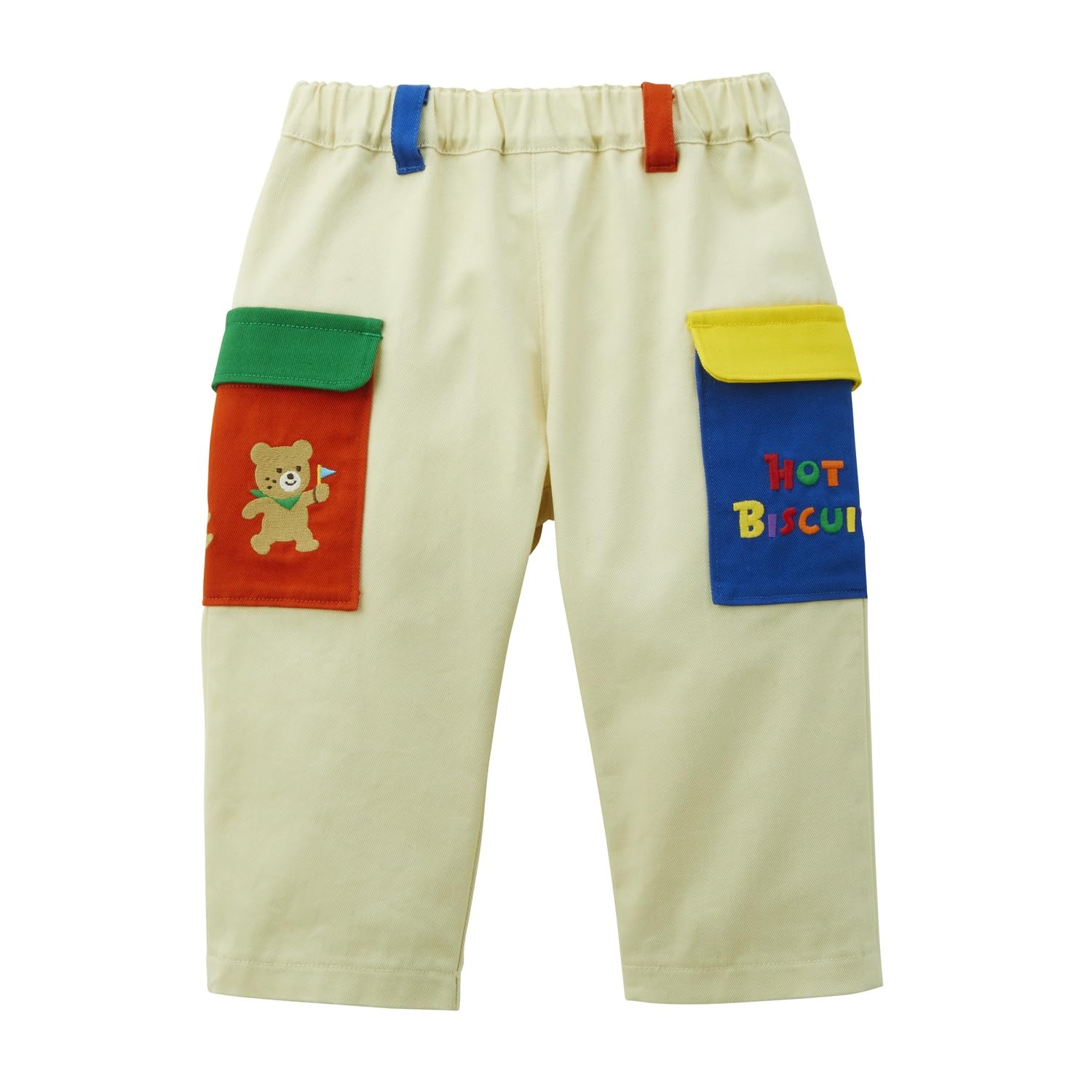 

MIKIHOUSE HOT BISCUITS Pants for Boys and Girls, Ivory, Size 80cm, 73-3201-684