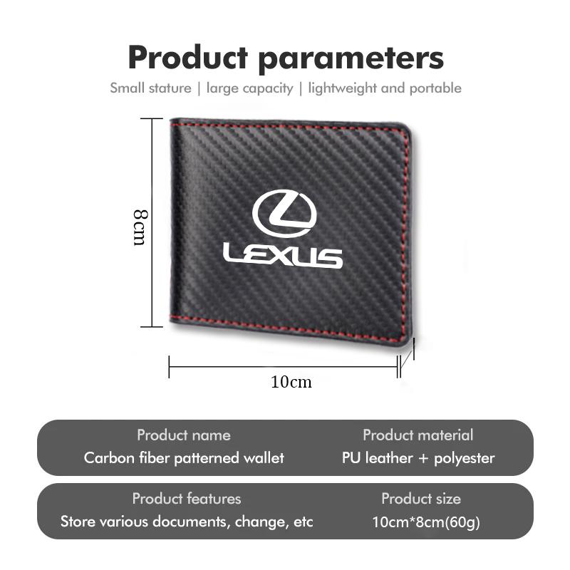 Car Driver License Wallet ID Credit Card Holder For Lexus RX300 IS200 IS250 ES350 Ct200h UX250h NX300h RX350 ES300h RX400h LS GS