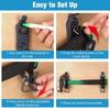 Car Roof Bracket Kit Universal Auto Mount Clamps Roof Rack Kit Large Bearing Capacity Mounting Tool For Boats Axe Shovel And