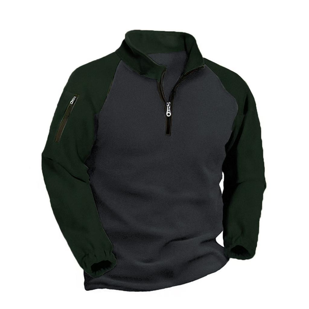 Men's Sweatshirt Loose Solid Color Outdoor Warm Breathable T-Shirt Top