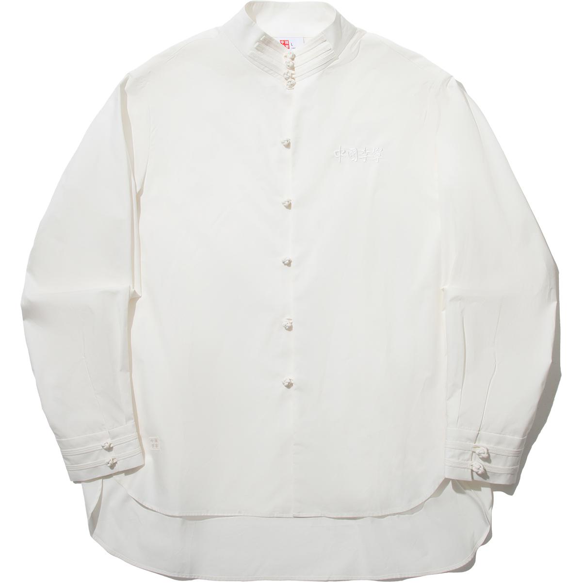 

Li Ning Модная спортивная серия Свободная повседневная удобная рубашка с воротником-стойкой и длинными рукавами Унисекс рубашки Белая ASHU585-1 M