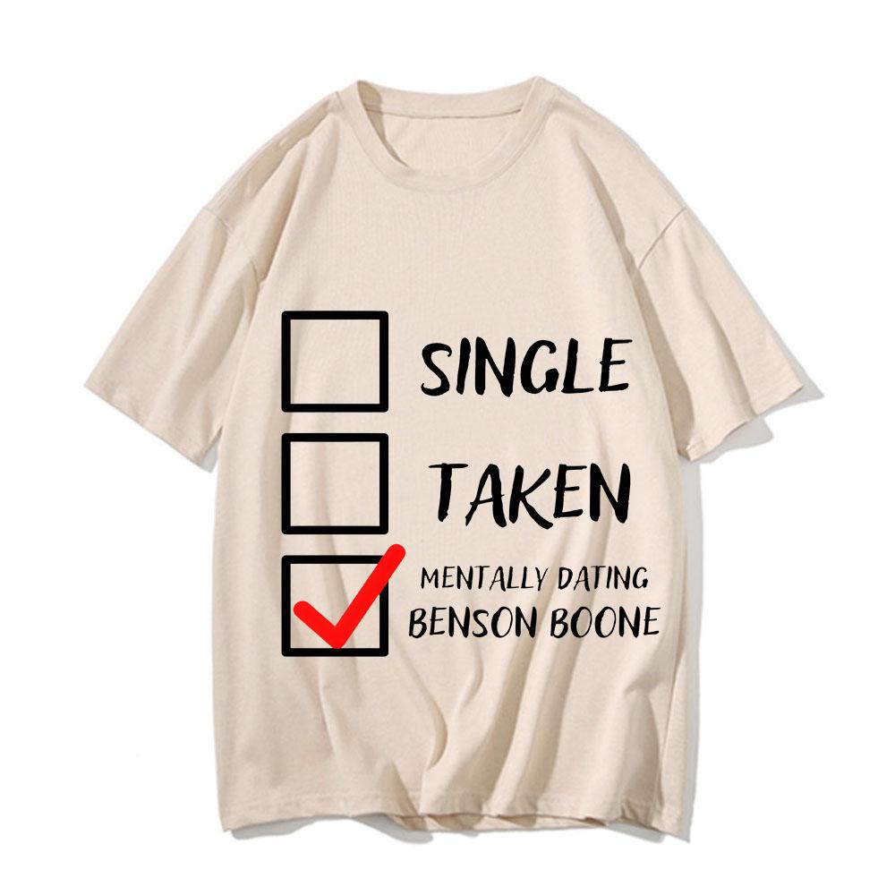 

Single Taken Benson Boone T-shirt Hip Hop Manga Comic Tshirt Cotton Short Sleeve Casual Tee-shirt Print T Shirt S
