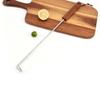 Yousheng BBQ Steak Grill Hook Meat Turner Wooden Handle Stainless Steel Food Flipper for Grilling Vegetables Portable Kitchen Tool